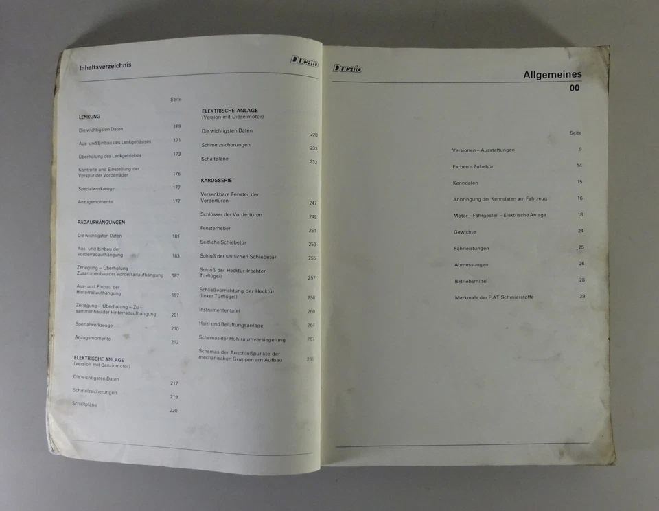 Manual De Taller Fiat Ducato 1800 / 2000 / 2500 DIÉSEL Tipo 280 Desde 1982 - Imagen 3 de 4