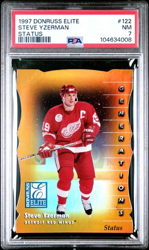 Steve Yzerman [Status] #122 1997 Donruss Elite card