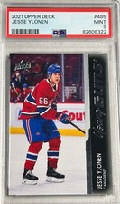 2021-22 Upper Deck Young Guns GRADED 9 #485 Jesse Ylonen - Montreal Canadiens