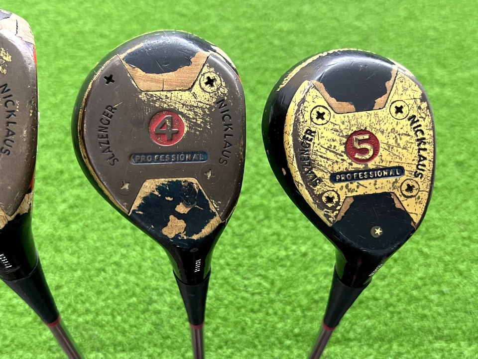 Juego de madera de caqui americano genuino Slazenger Nicklaus 1 3 4 5 acero derecho mujeres Foto 3 de 4