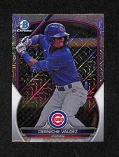 2023 Bowman Draft Mega Box Derniche Valdez 1st MOJO REFRACTOR #BDC-169 Cubs