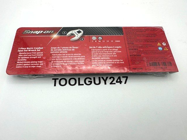 Clé à Pied D'Oie Snap-on TMCOM7 – Taille 7 SAE, Finition Chrome, Fabriquée USA