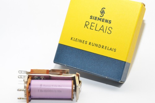 Vintage Relais mit Spule v. Siemens Typ T Bv 62002/0 10a / T rls 6 a, Relay, NOS - Picture 3 of 14