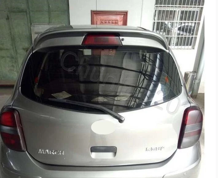 Alerón estilo fábrica abs para Nissan Micra March A 2011-2016 Foto 4 de 4