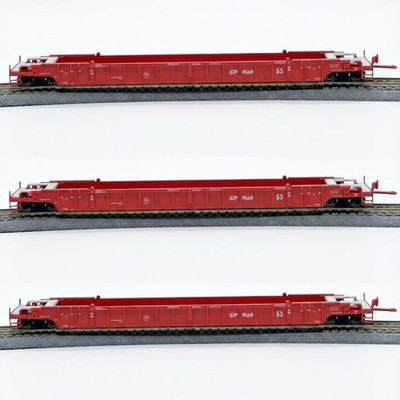 Walthers 53' NSC 3-Unit Well Car HO Canadian Pacific #526022 932-3944 - LOT OF 3
