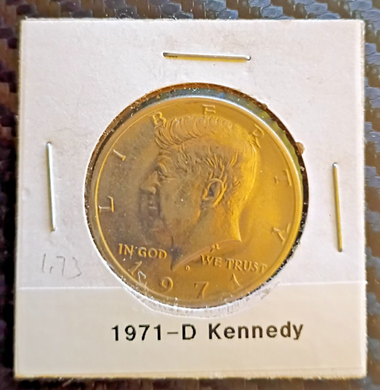 1971-D Kennedy Half Dollar Denver Mint 50¢ US Coin Clad Circulated