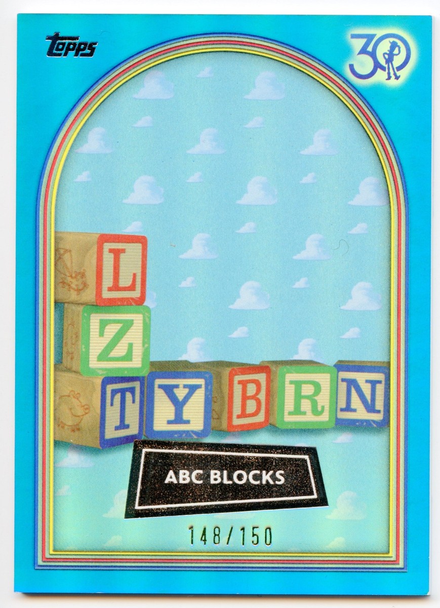 2025 Topps Crystal Pixar 30 Years of Toy Story #44 ABC Blocks