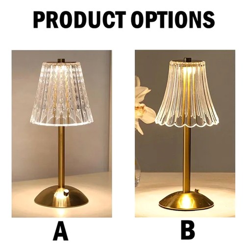 Creative Vintage Crystal Lamp Bedroom Bedside Lamp - Afbeelding 5 van 10
