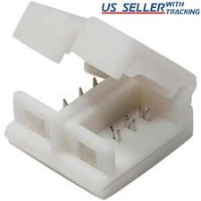 5x 10mm 4-pin Solderless Clip-on Coupler for Waterproof 5050 RGB LED Strip Light