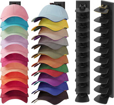 Hat Organizer for Baseball Caps, 2 Pack Hat Rack for Wall Hold