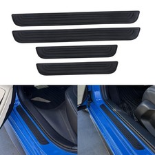 4x For Honda Accessories Car Door Sill Step Protector Cover Rubber Sticker Black