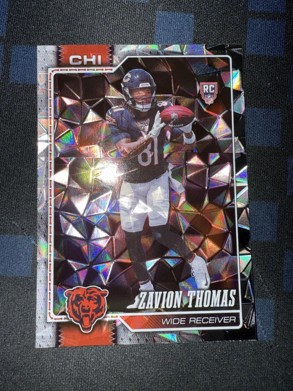 2026 Topps Football ZAVION THOMAS RC Diamante Foil Refractor #367 Chicago Bears