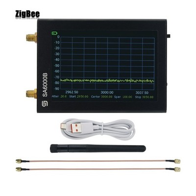 SA6000B 2-IN-1 Spectrum Analyzer Signal Generator RF Power Detector with Antenna