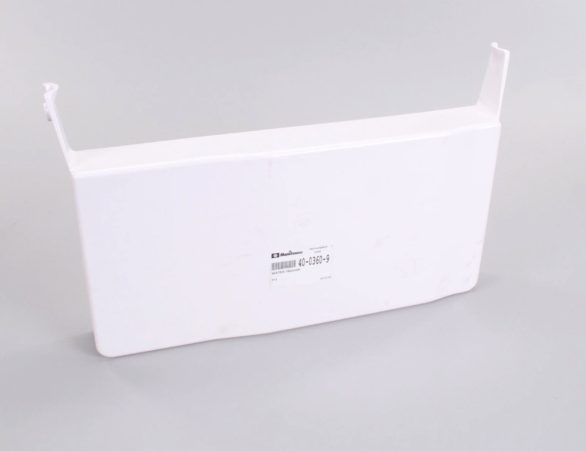 Abreuvoir pour appareil MANITOWOC ICE 4003609 en plastique blanc