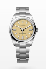 2025 Rolex Oyster Perpetual 41mm Beige Dial Stainless Steel 134300 Unworn
