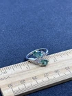 Sterling Silver Unknown Gemstone Ring- 3.3 Grams- Size 7- Vintage Estate Find