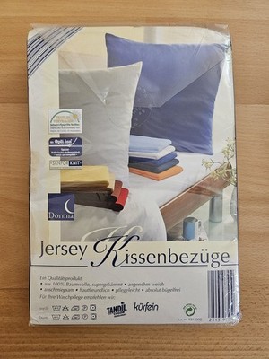   Dormia Jersey Kissenbezüge 80x80 cm, 2er-Pack, dunkelblau, neu OVP