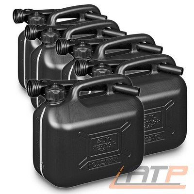 5er SET BENZINKANISTER 5L KRAFTSTOFFKANISTER RASENMÄHER MOTORSÄGE 5 LITER