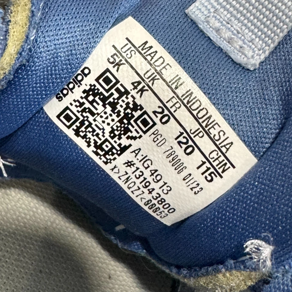 Adidas Toddler Girl Size 5 K Racer TR23 Cloudfoam Running Shoes Crew Blue Bliss - Image 3 of 4