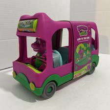 Fisher-Price Barney s World Adventure Bus Push-Along Toy Barney Figure New
