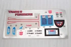 1984 Transformers G1 Mirage Original Unused Sticker Sheet Hasbro Takara