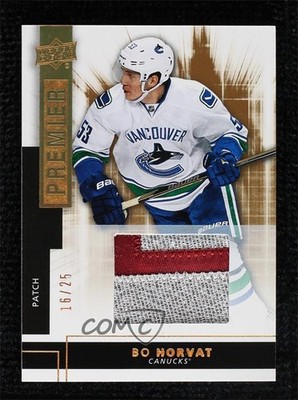 2014-15 Premier Rookie Inserts Spectrum Gold 16/25 Bo Horvat #R34 Patch RC e8i