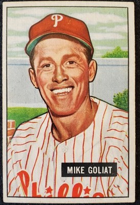 1951 Mike Goliat Philadelphia Phillies Bowman MLB Card #77