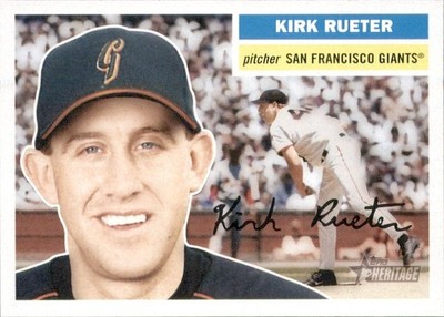 2005 Topps Heritage - Kirk Rueter San Fransisco Giants Card #43
