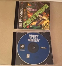 Sony PlayStation 1 /PS 1 - 2 Game Bundle Space Invaders and Centipede