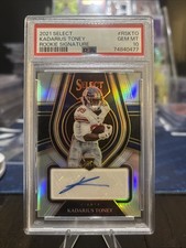 2021  Select Rookie Signatures Kadarius Toney 04/75 New York Giants PSA 10 Pop 4