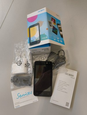 ALCATEL ONETOUCH  PIXI 4 3.5 Inch - 4GB - Schwarz/Dunkelblau (Ohne Simlock)