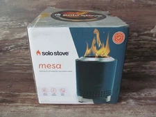 New SOLO STOVE MESA Blue Mini Outdoor Tabletop Fire Pit Easy to Use (Open Box)