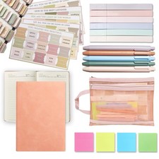 Bible Study Supplies,Bible Journaling Kit with Journal,6 No Bleed Highlighter...