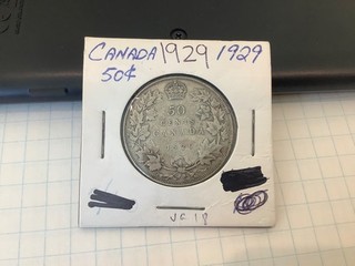 1929 Canada silver 50 Cent
