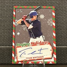 2022 Leaf Holiday Packs - Happy Holidays Autographs Tyler Whitaker #HH-TW1 (AU,