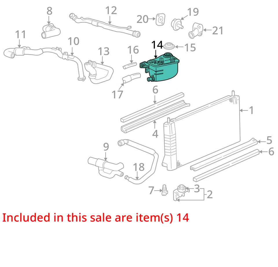 Ford Taurus 2005 (botella de desbordamiento de refrigerante sedán fabricante de equipos originales 106 k millas - LKQ420892487 Foto 4 de 4