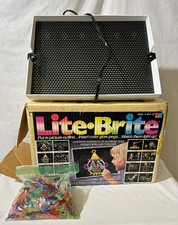 Vintage Milton Bradley 1986 Lite-Brite w/pegs  original box WORKS 