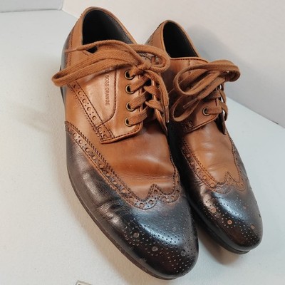 Hugo Boss Orange Men s Leather Wingtip Oxford Shoes Brown Size EU 41 US 8