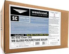 SC-65 Water-Based Polyurethane Sealer | Clear | Gloss | 1-Gallon | Finish Coat S