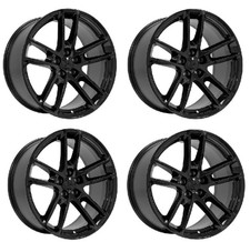 4 Replica 20x9 Gloss Black 5x115 Wheels 18 Offset For 06-2023 Challenger Charger