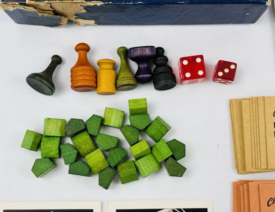 Vintage 1936 Parker Brothers MONOPOLY Board Game (No Board) - Image 3 of 4