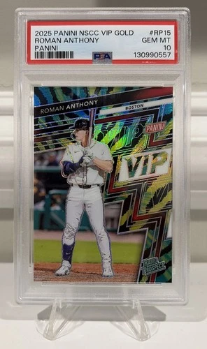 Roman Anthony 2025 Panini National VIP Gold Rated Prospect Baja Tiger PSA 10 🔥