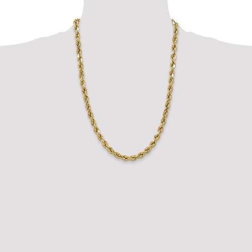 10K Gelbgold 4,9 mm halbmassive D/C Seil Kette 24 Zoll - Bild 4 von 4