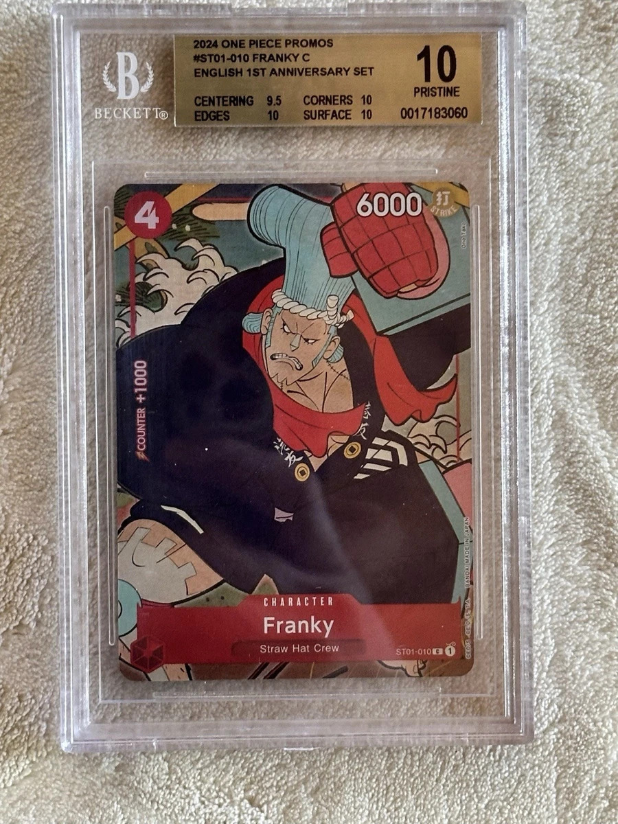 【PSA10】ワンピース 英語 フランキー 1st Anniversary Franky ST01-010 One Piece Promotion Cards for sale | eBay