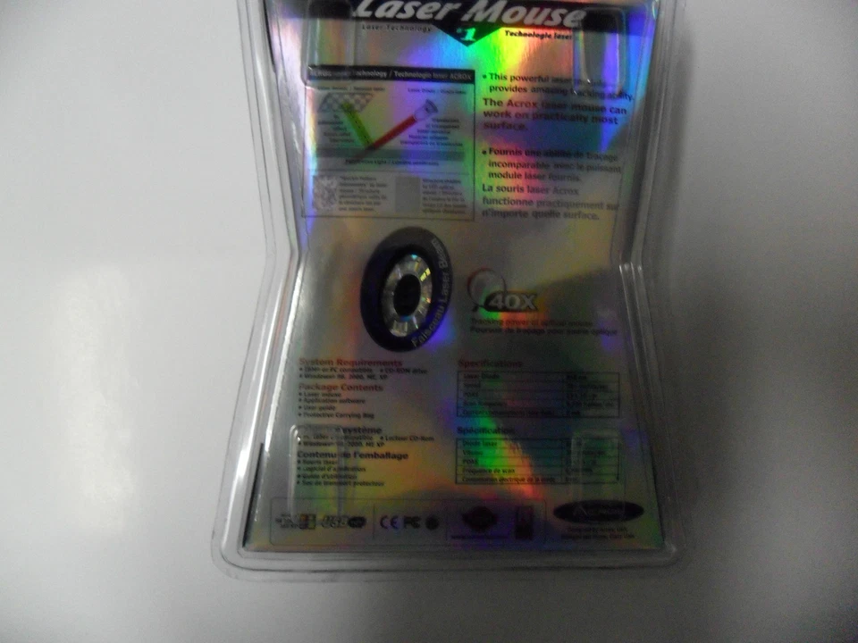 Brand New Acrox Mon-Black mini Laser Mouse 2000dpi (Black) for Laptops/Mobiles - Image 2 of 2