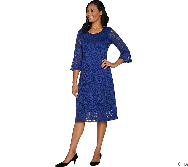 Dennis Basso Stretch Lace Fit and Flare Dress Color Sapphire Size Plus 24 | eBay Dennis Basso Stretch Lace Fit and Flare Dress Color Sapphire Size Plus 24 | eBay