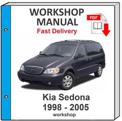 Kia Sedona 1998 1999 2000 2001 2002 2003 2004 Service And Repair Manual Workshop Ebay