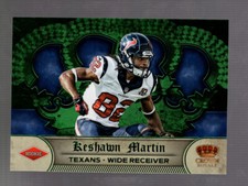 2012 Keshawn Martin Crown Royale #203 Green Non-Die Cut /3 RC Texans