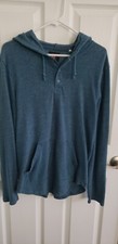 QUIKSILVER LONG SLEEVE HOODIE SHIRT SIZE MEDIUM