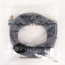 New BPI Broadband Component HDTV Patch Cable 5 Conductor (12 Feet) PT # 36-512